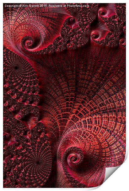 Fractal Lattice Print by Ann Garrett