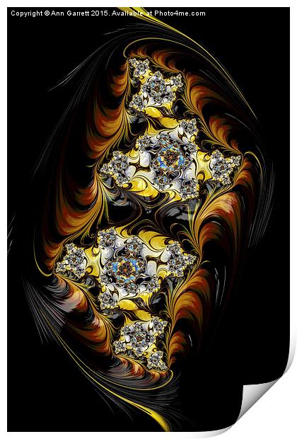 Fractal Twins Print by Ann Garrett