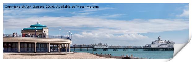 The Pier and Bandstand Eastbourne Print by Ann Garrett