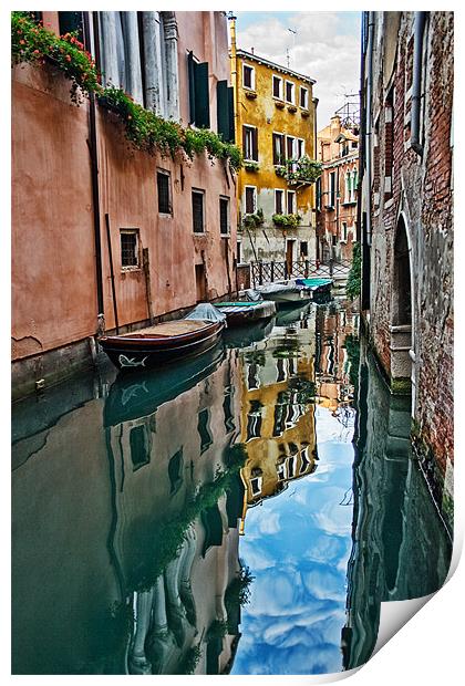 Venice Reflections Print by Ann Garrett