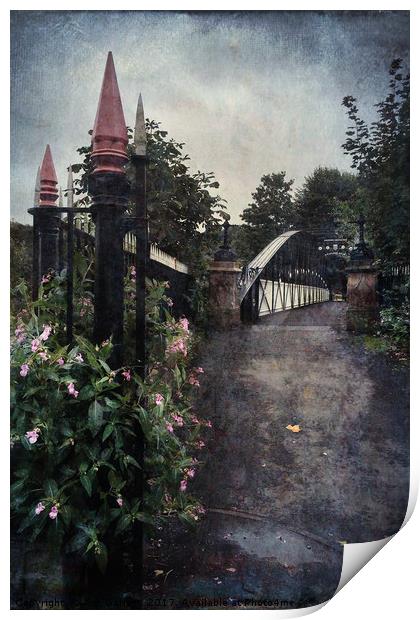 Andresey Bridge Burton on Trent Print by Ann Garrett