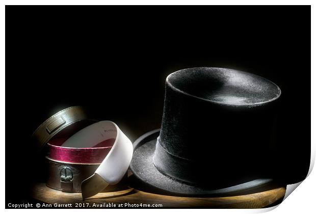 Top Hat and Collar Print by Ann Garrett