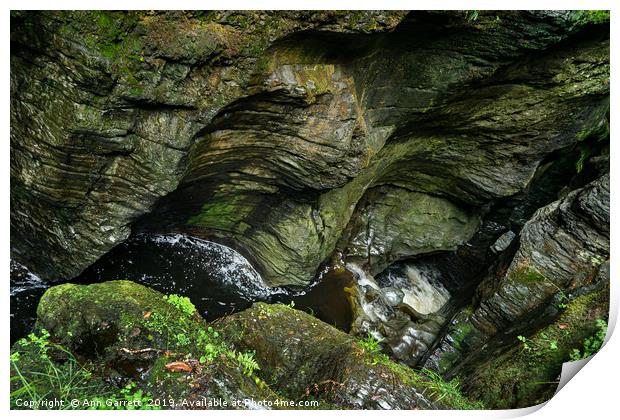 Devils Bridge Ceredigion Wales 7 Print by Ann Garrett