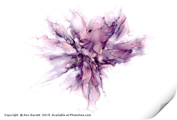 Lilac Ink Abstract 2 Print by Ann Garrett