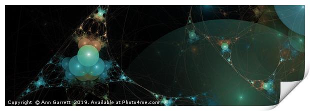 Fractal Nets Panoramic Print by Ann Garrett