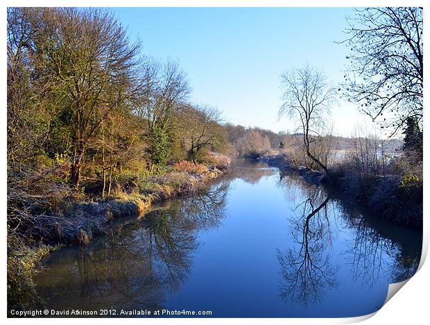 FROSTY RIVERBANK Print by David Atkinson