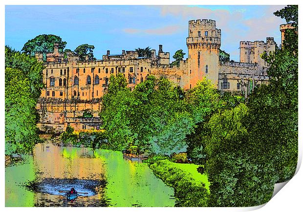 WARWICK CASTLE Print by David Atkinson