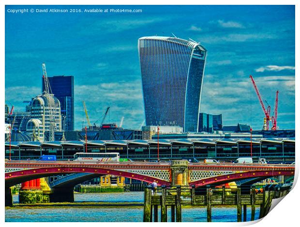 London Walkie Talkie Print by David Atkinson