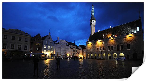 Tallinn Old Town Print by Simon Wilson