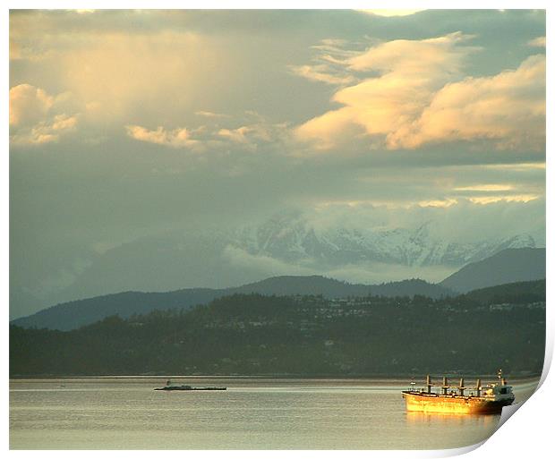 Burrard Inlet Print by Mark Ashton