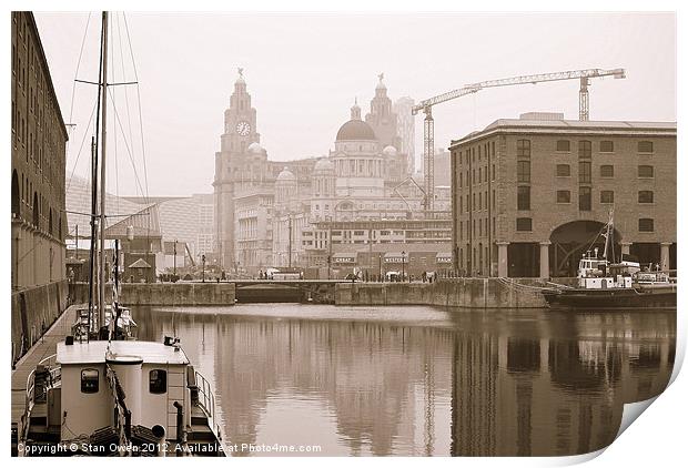 Albert Dock Liverpool England. Print by Stan Owen