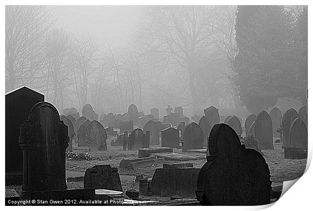 Misty Graves Print by Stan Owen