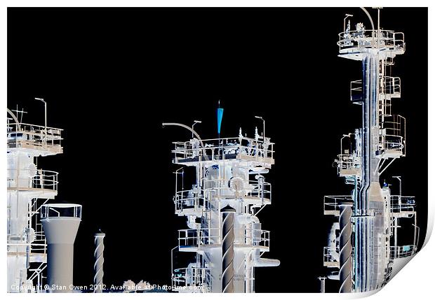 Gas Plant Print by Stan Owen