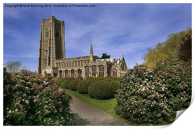 Lavenham Church Print by Mark Bunning