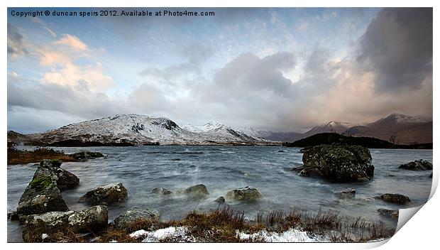 Stormy lochan Print by duncan speirs