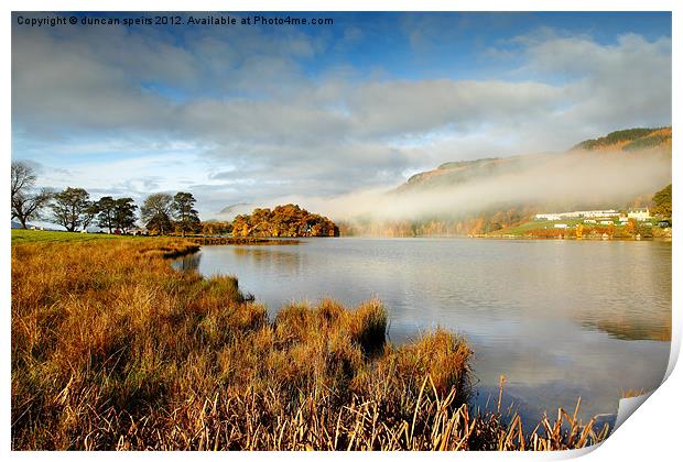 pitlochry mist Print by duncan speirs