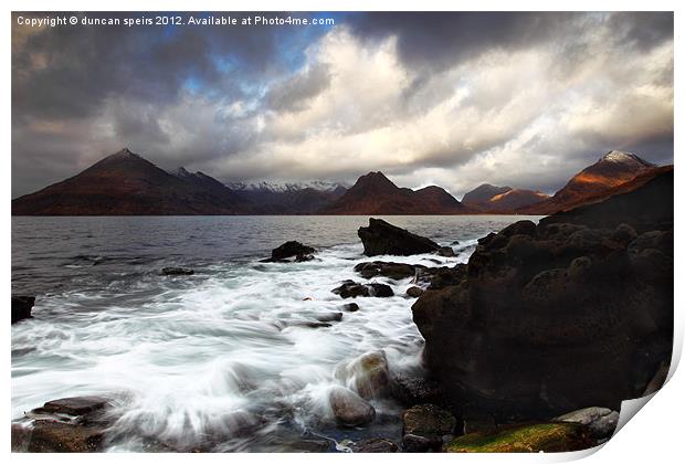 Elgol Print by duncan speirs
