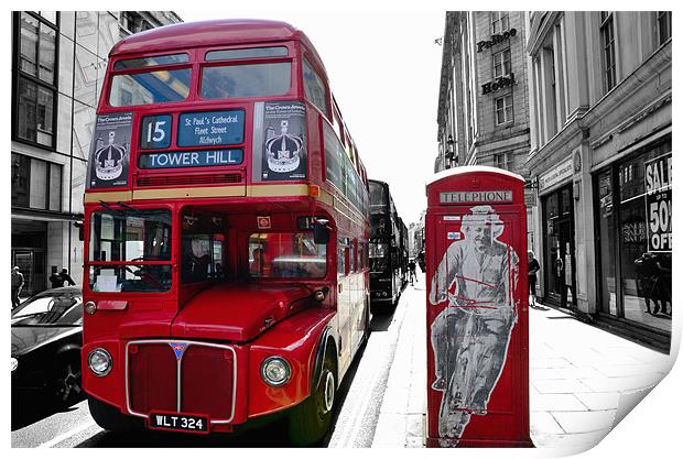 London Icons Print by Jon Short