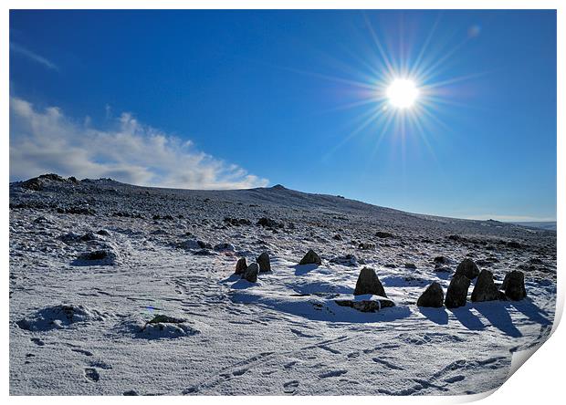 Nine Maidens in the Snow Print by Jon Short