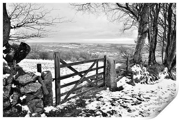Dartmoor Gate Print by Jon Short