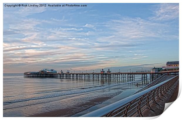 North pier Blackpool Print by Rick Lindley