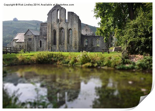  Valle Crucis Abbey Print by Rick Lindley