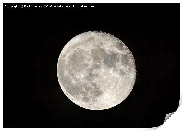 SuperMoon Print by Rick Lindley