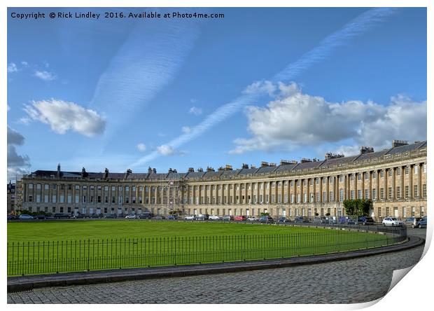 The Royal Crescent Bath Print by Rick Lindley