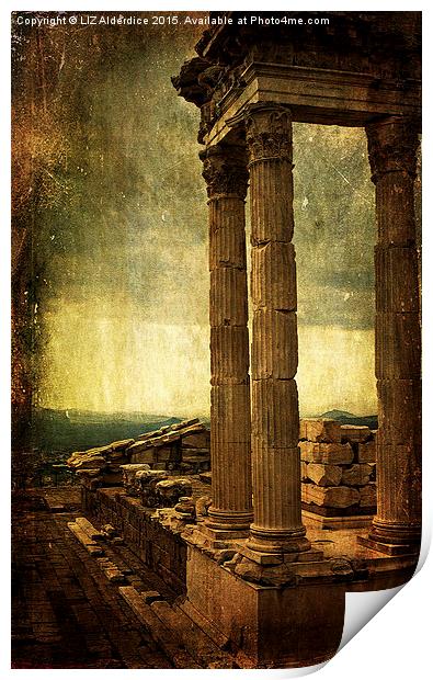  Dramatic Acropolis Print by LIZ Alderdice