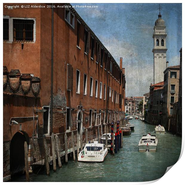 Venetian Days Print by LIZ Alderdice
