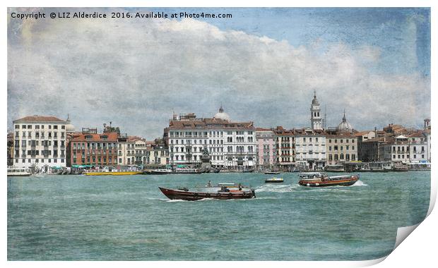 Beautiful Venice Print by LIZ Alderdice