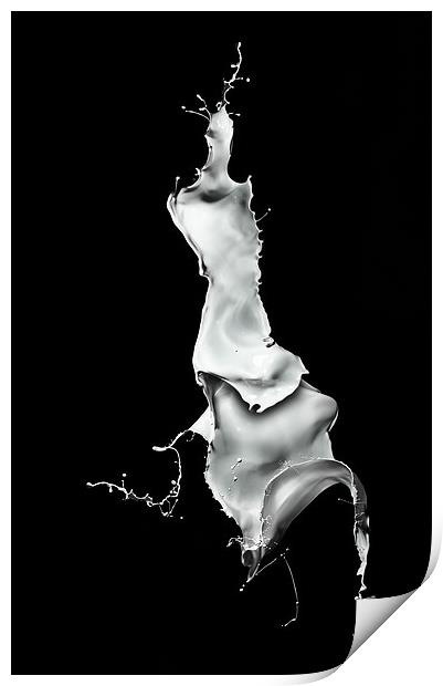 Milk Splash Print by Natures' Canvas: Wall Art  & Prints by Andy Astbury