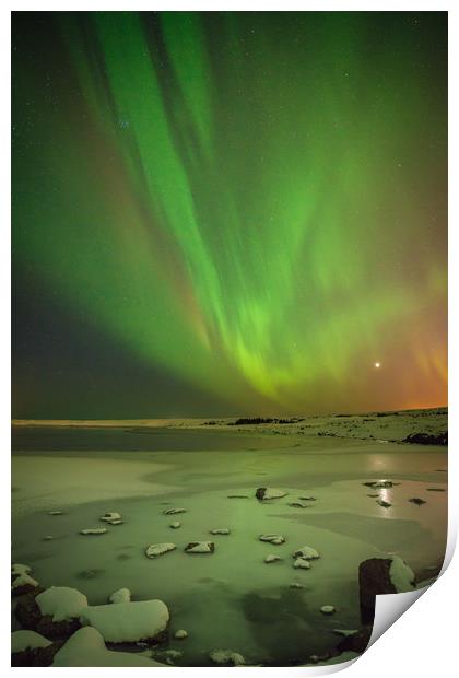 Aurora Borealis or Northern Lights. Print by Natures' Canvas: Wall Art  & Prints by Andy Astbury