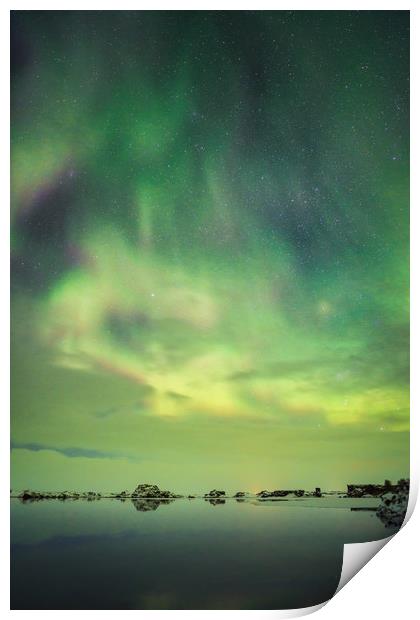 Aurora Behind Clouds. Print by Natures' Canvas: Wall Art  & Prints by Andy Astbury