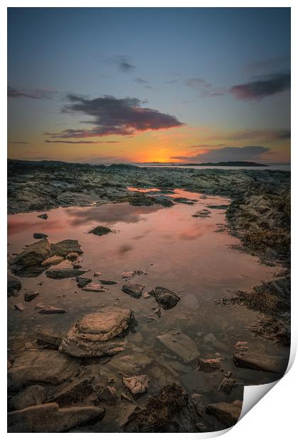 Rock Pool Sunset Print by Natures' Canvas: Wall Art  & Prints by Andy Astbury