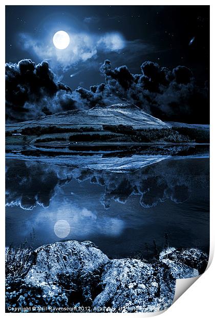 Dovestones night sky Print by Neil Ravenscroft