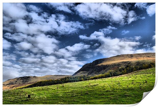 Dovestone rocks Print by Neil Ravenscroft