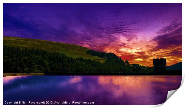 Dawn at Derwent 2 Print by Neil Ravenscroft