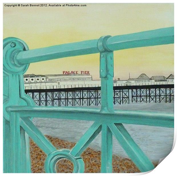 Brighton Palace Pier Print by Sarah Bonnot