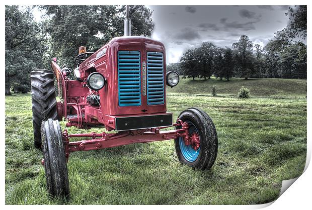 Red tractor Print by Gavin Wilson