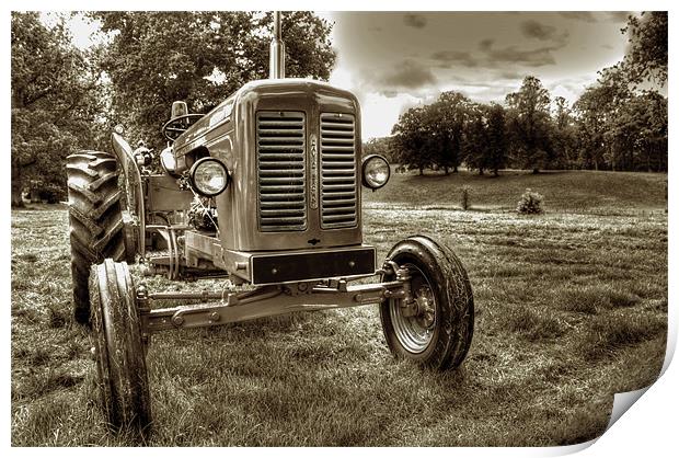 Vintage Tractor Print by Gavin Wilson