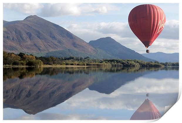 Lake District Ballooning Print by Gavin Wilson