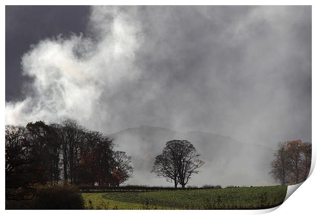 Low cloud, Cumbria Print by Gavin Wilson