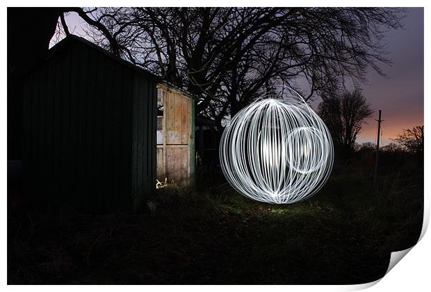 light ball Print by Gavin Wilson