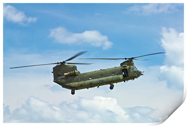 Boeing Chinook HC2 Print by David Yeaman