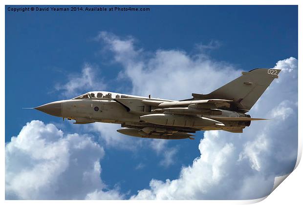 RAF Tornado GR4 Print by David Yeaman