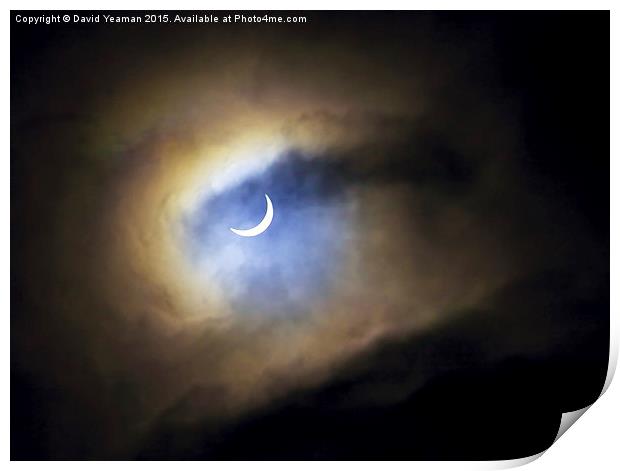  The Partial Eclipse Print by David Yeaman