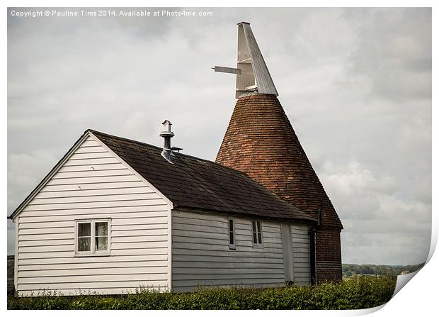  Oast House at Northiam Sussex UK Print by Pauline Tims