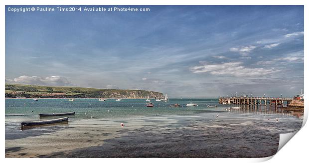  Swanage Bay Print by Pauline Tims