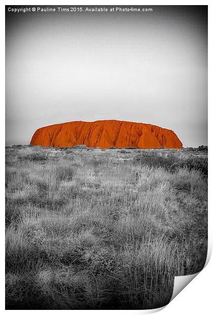 Red Centre, ULURU, Northern Territory, Australia Print by Pauline Tims